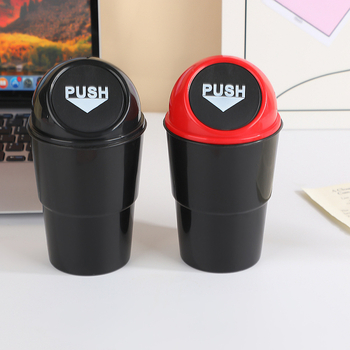 Κάδος απορριμμάτων αυτοκινήτου – πολυλειτουργικός, δημιουργικός, μικρός στρογγυλός πλαστικός κάδος