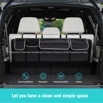 Οργανωτής πίσω καθίσματος αυτοκινήτου - Oxford ύφασμα, για την πλάτη του καθίσματος, αδιάβροχος, κρεμαστός τύπος, μεγάλης χωρητικότητας