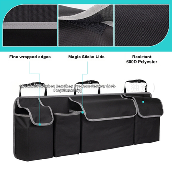 Οργανωτής πίσω καθίσματος αυτοκινήτου - Oxford ύφασμα, για την πλάτη του καθίσματος, αδιάβροχος, κρεμαστός τύπος, μεγάλης χωρητικότητας