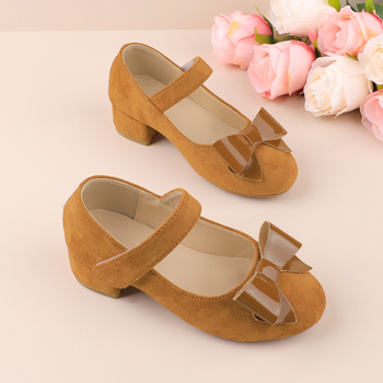 Mergaitei skirti Korėjos stiliaus bateliai su kaspinu - velūro viršus, gumos padas, Velcro užsegimas, kvėpuojantys, atsparūs slydimui, 13–16 metų