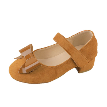 Παιδικά Παπούτσια Κοριτσιών σε Κορεατικό Στυλ με Φιόγκο - Άνω από σουέντ, Σόλα από καουτσούκ, Κούμπωμα Velcro, Διαπνέοντα, Αντιολισθητικά, για Κορίτσια 13–16 ετών