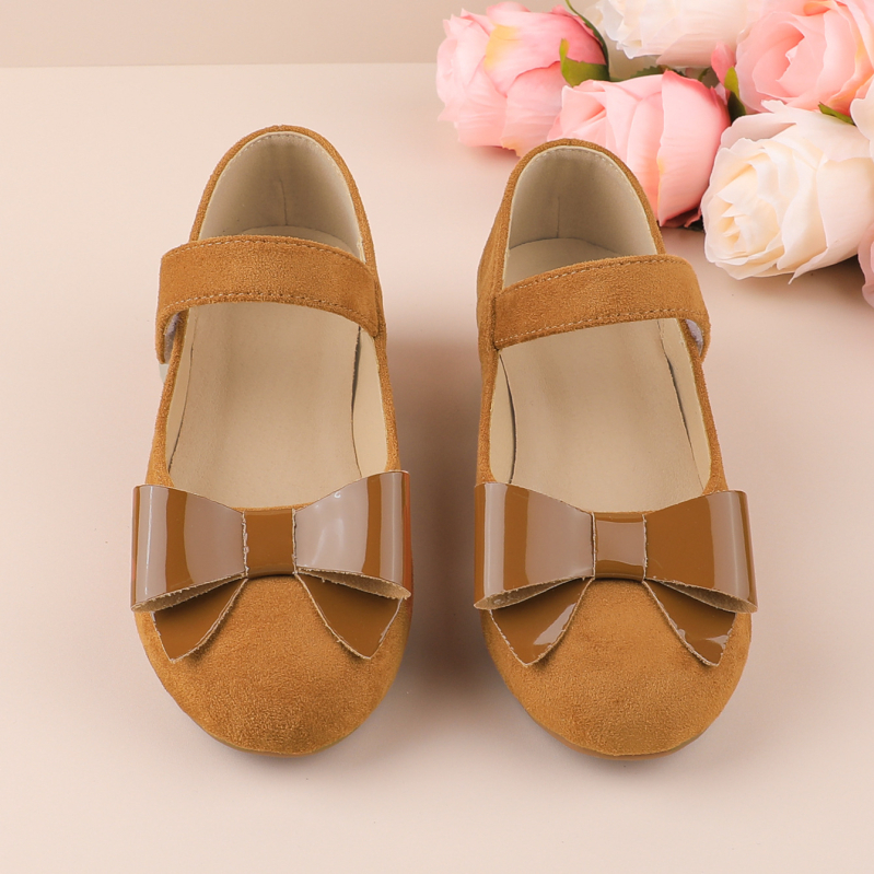 Mergaitei skirti Korėjos stiliaus bateliai su kaspinu - velūro viršus, gumos padas, Velcro užsegimas, kvėpuojantys, atsparūs slydimui, 13–16 metų