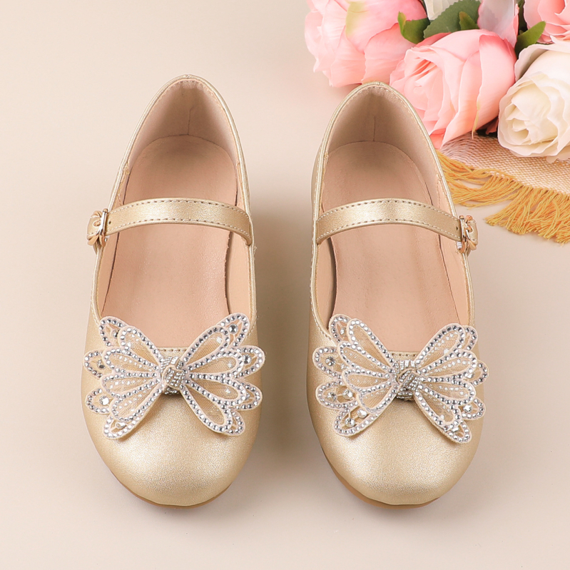 Mergaitėms PU odiniai bateliai su sagtimi – kvėpuojantys, lengvi, neslidūs, gumos padas