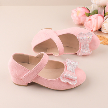 Πριγκιπικά παπούτσια περπατήματος για κορίτσια 7–12 ετών, σουέντ επάνω μέρος, σόλα από καουτσούκ, αναπνεόμενα, αντιολισθητικά, κλείσιμο Velcro