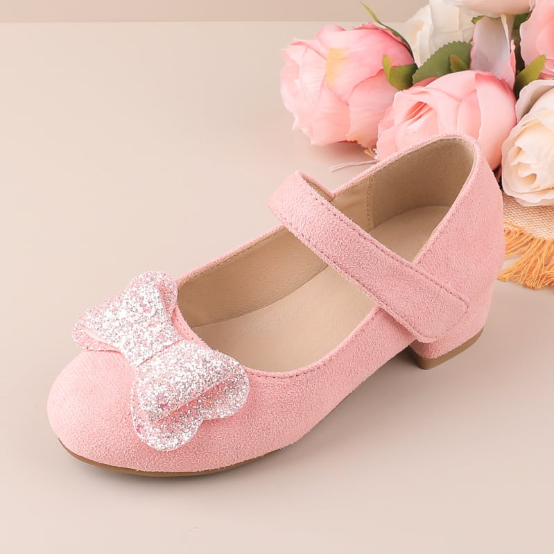 Princesių mergaitėms bėgimo bateliai 7–12 metų, suedo viršus, gumos padas, kvėpuojantys, neslidūs, Velcro užsegimas