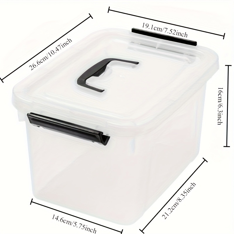 Cutie de depozitare din plastic cu capac cu închidere, material PP, număr produs jd601100065686249