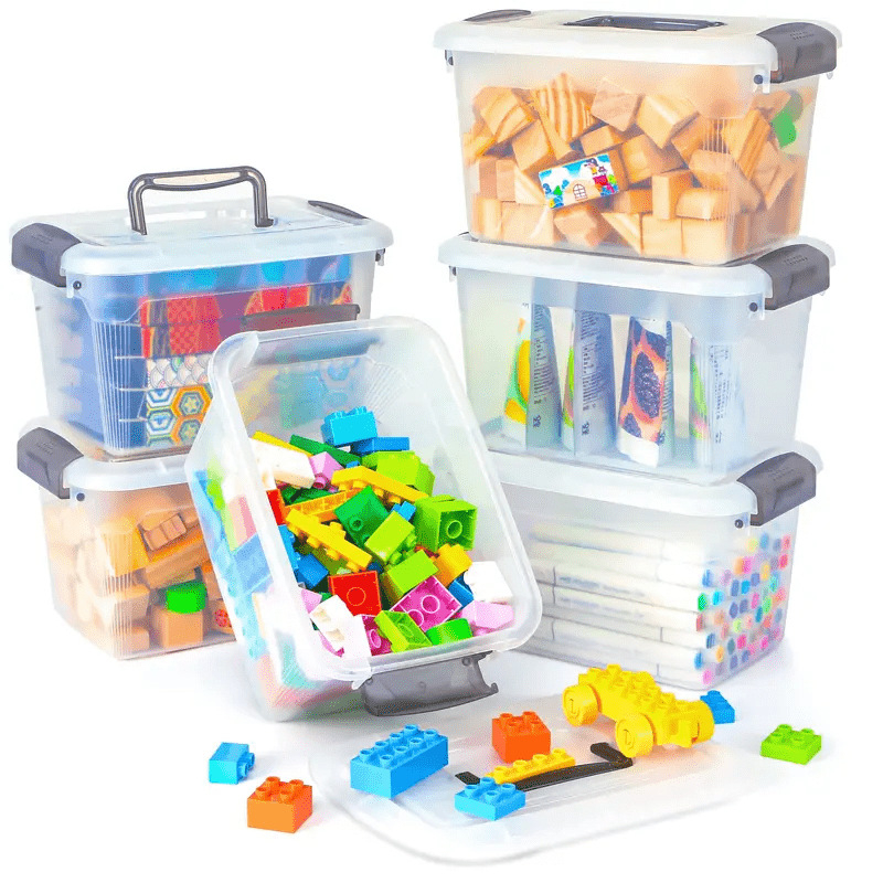 Cutie de depozitare din plastic cu capac cu închidere, material PP, număr produs jd601100065686249