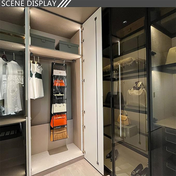 Τετραεπίπεδος κρεμάμενος οργανωτής αποθήκευσης από πολυεστέρα, για τοίχο