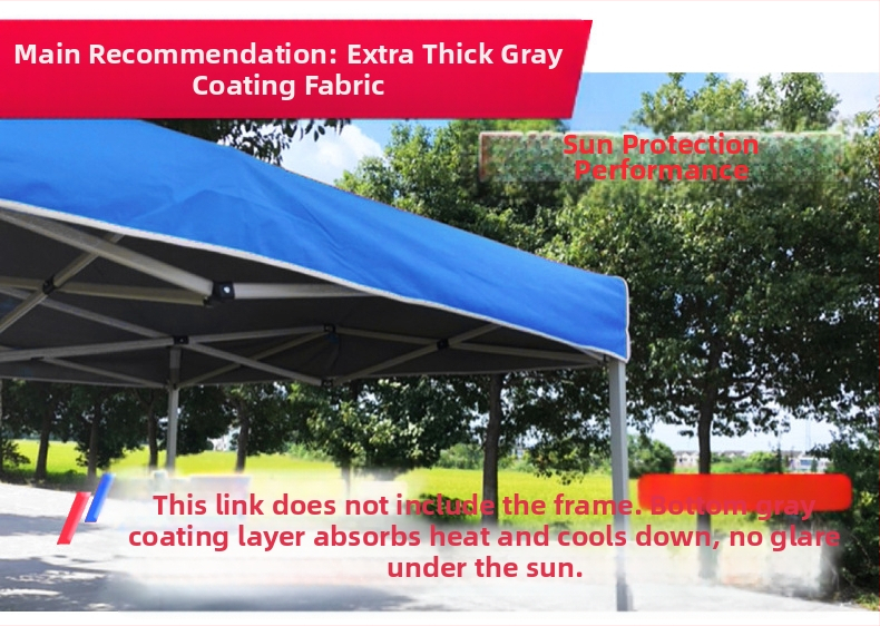 Външно удебелено платно за навес към рекламна шатра, бърз монтаж, камуфлажен дизайн, двукамерна конструкция