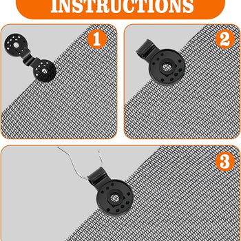 Αποσπώμενος πλαστικός σφιγκτήρας για πλέγμα σκίασης