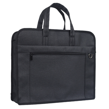 Jianteng платнена чанта за документи с голям капацитет, подсилена конструкция, стил с цип