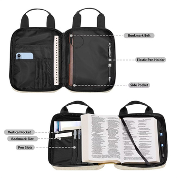 Κυβοειδής πολυεστερική θήκη βιβλίων με φερμουάρ — προστασία από σκόνη, ανθεκτικότητα σε κραδασμούς και πτώσεις; κατάλληλη για μελέτη, φοιτητικό δωμάτιο και σχολική χρήση