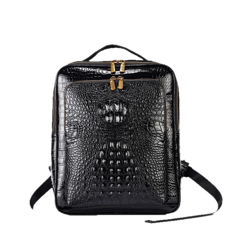 Unisex PU seljakott alligaatori mustriga ärireiside jaoks, mahutavus kuni 20 l, veekindel, sobib 8-tollise sülearvutiga, kumer õlarihm