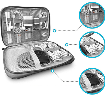 Θήκη αποθήκευσης λουριών ρολογιών – Φορητός ταξιδιωτικός οργανωτής για αξεσουάρ ρολογιών, καλώδια δεδομένων και ακουστικά | Πολυεστέρας, Πολλαπλών χρήσεων, Σύγχρονο μινιμαλιστικό στυλ