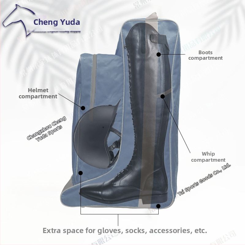 Taška na jazdecké vybavenie pre prilbu a topánky | Oxford látka | Prispôsobiteľná | Pôvod: Jiangsu | Balenie: 25 ks