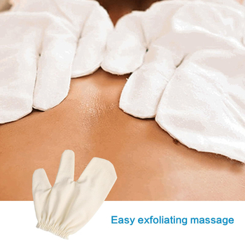 Μεταξωτές γάντια μπάνιου απολέπισης για ενήλικες, δύο δάχτυλα, κωδικός 03165, συσκευασία 50