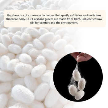 Μεταξωτές γάντια μπάνιου απολέπισης για ενήλικες, δύο δάχτυλα, κωδικός 03165, συσκευασία 50