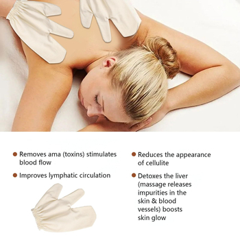 Μεταξωτές γάντια μπάνιου απολέπισης για ενήλικες, δύο δάχτυλα, κωδικός 03165, συσκευασία 50