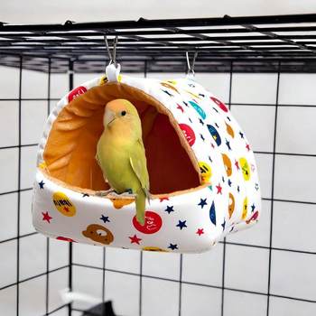 Φωλιά παπαγάλου από βαμβάκι – ζεστή χειμερινή πλεκτή φωλιά για ενήλικο παπαγάλο