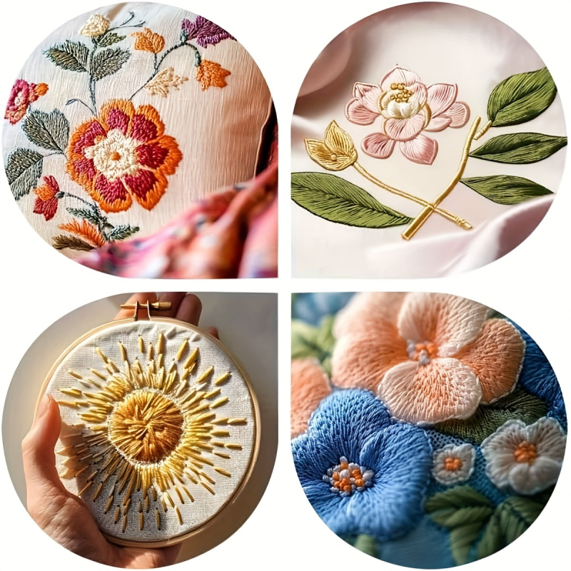 Set niti za križni bod: 25–447 boja, 6 niti, 8 metara, poliester vlakna za šivanje