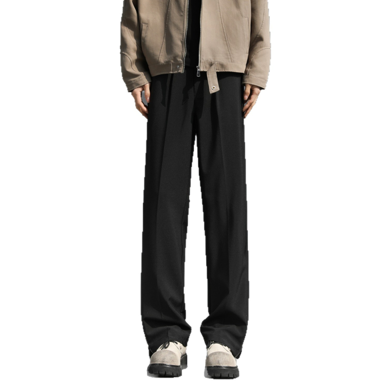 Pantaloni cargo casual - croială lejeră, lungi, talie medie, fermoar