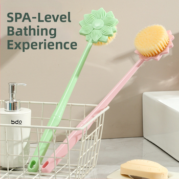Laixing βούρτσα μπάνιου για το σώμα με μακριά λαβή, μαλακές τρίχες, βούρτσα καθαρισμού πλάτης, πλαστικό