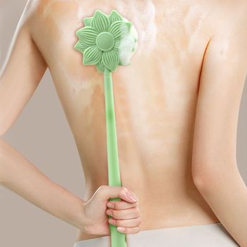 Laixing βούρτσα μπάνιου για το σώμα με μακριά λαβή, μαλακές τρίχες, βούρτσα καθαρισμού πλάτης, πλαστικό