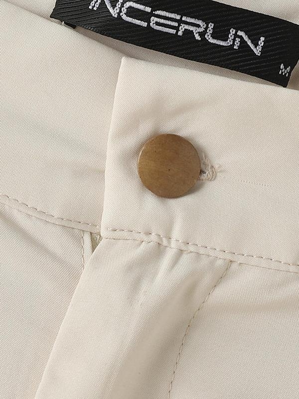 Muške casual hlače, visoki pojas, ravni kroj, skraćena duljina, vlakna bambusa