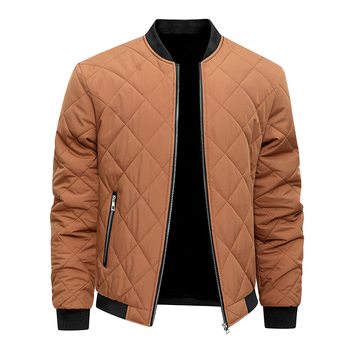 Мъжко зимно бейзболно яке с пухова изолация, подплата от флис, дебело и удобно за ежедневна употреба