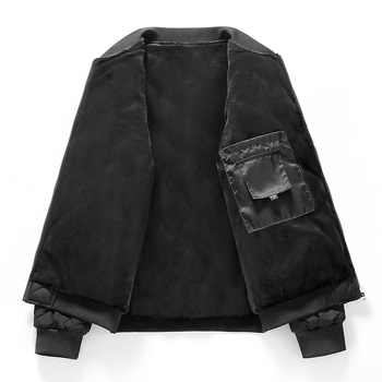 Мъжко зимно бейзболно яке с пухова изолация, подплата от флис, дебело и удобно за ежедневна употреба