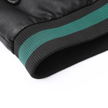 Jachetă din piele sintetică pentru bărbați, cu glugă, guler înalt, stil subțire, toamnă 2025