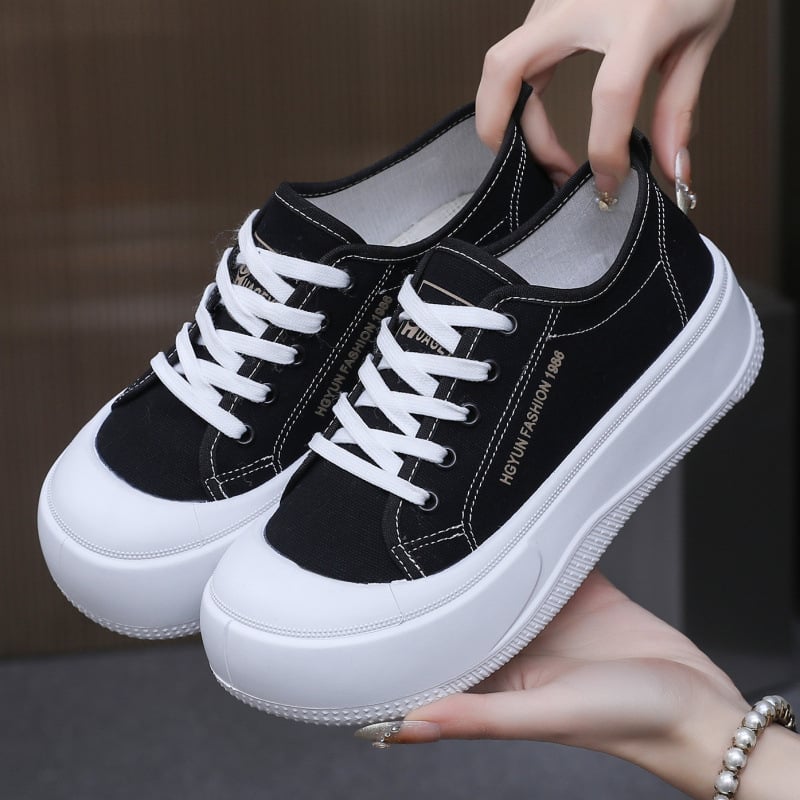 Sieviešu auduma apavi ar zemu augšdaļu, PVC zole, bieza zole, pretslīdēšana un elpojoši