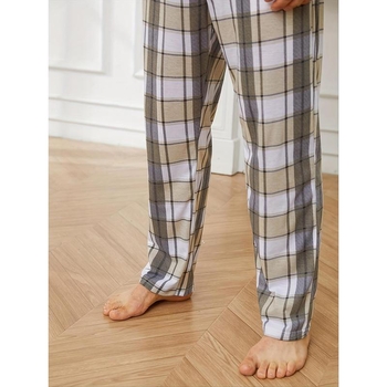 Παντελόνια ύπνου, φλίς από τη μια πλευρά, βαμβάκι, περιεκτικότητα βασικού υφάσματος <30%, Άνοιξη 2025