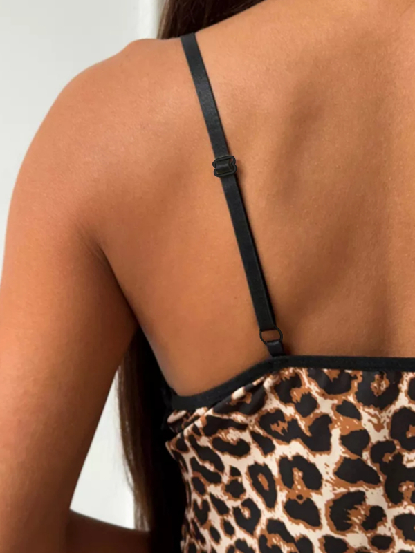 Rochie fără mâneci cu decolteu în V, midi, despicătură, din poliester-elastan, stil sling