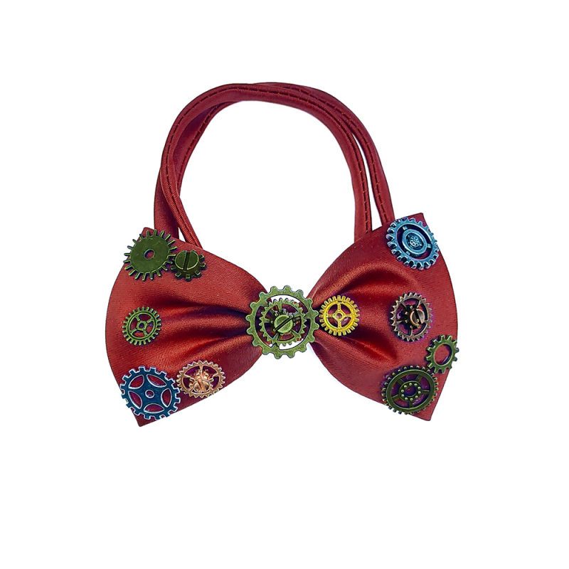 Παπιγιόν με λουλούδι για γιακά - ύφασμα, σατέν επένδυση, μονόχρωμο σχέδιο, unisex χειροποίητο, vintage στυλ, καλοκαίρι 2025