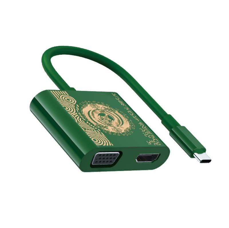 Σταθμός σύνδεσης Type-C USB-C προς HDMI/VGA μετατροπέας, με 1-4 εξόδους, 5 Gbps, Μοντέλο 101040126, Μάρκα JND