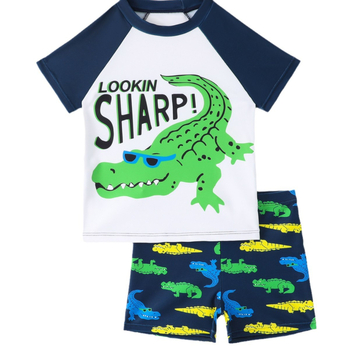 Παιδικό μαγιό δύο τεμάχίων με καρτούν μοτίβο από πολυεστέρα, κωδικός X25008, για ηλικίες 3–7 ετών