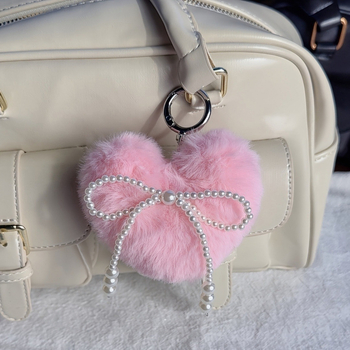 Κλειδοθήκη πλεκτή από μαλλί, μοτίβο καρδιά αγάπης, ημιχειροποίητο, προέλευση Yiwu, Φθινοπωρο 2025