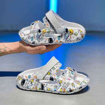 Παιδικά EVA παραθαλάσσια σανδάλια με καρτούν σχέδιο, unisex, EVA επάνω/σόλα, για ηλικίες 7–16, καλοκαιρινή κυκλοφορία 2024