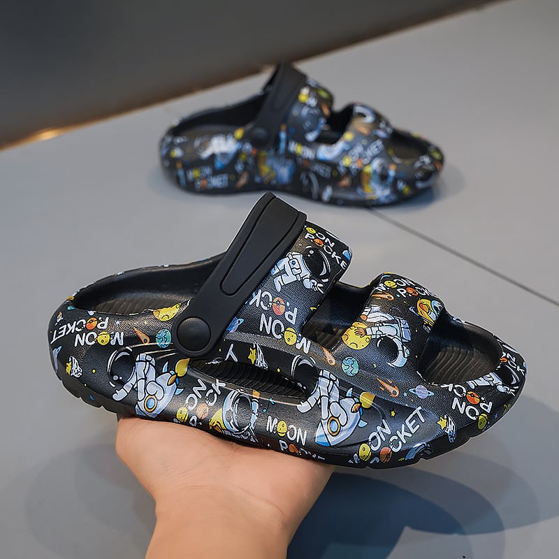Παιδικά EVA παραθαλάσσια σανδάλια με καρτούν σχέδιο, unisex, EVA επάνω/σόλα, για ηλικίες 7–16, καλοκαιρινή κυκλοφορία 2024
