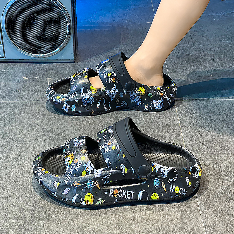 Παιδικά EVA παραθαλάσσια σανδάλια με καρτούν σχέδιο, unisex, EVA επάνω/σόλα, για ηλικίες 7–16, καλοκαιρινή κυκλοφορία 2024