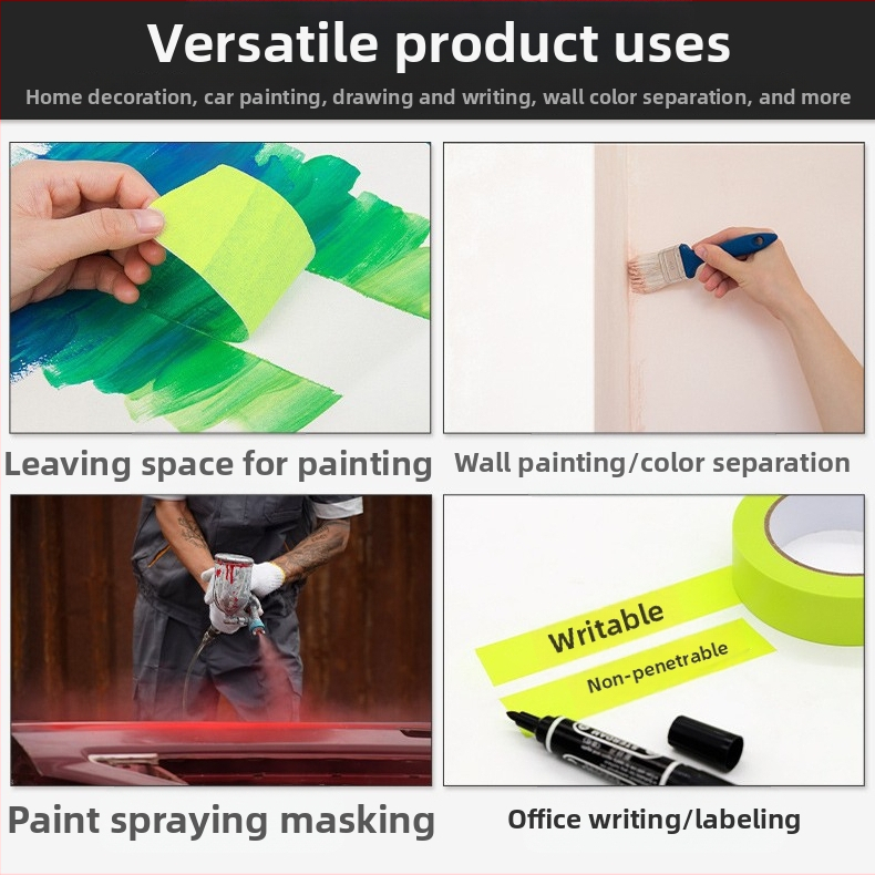 Лента за маскиране от шарена хартия за фуги на плочки – база от хартия, лепило чувствително към натиск, висока адхезия, лесно откъсване, без остатък