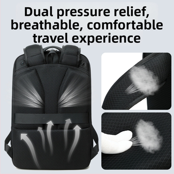 Ανδρική επαγγελματική τσάντα πλάτης για φορητό με δυνατότητα επέκτασης, χωρητικότητα 20–35L, ύφασμα Oxford, για επαγγελματικά ταξίδια