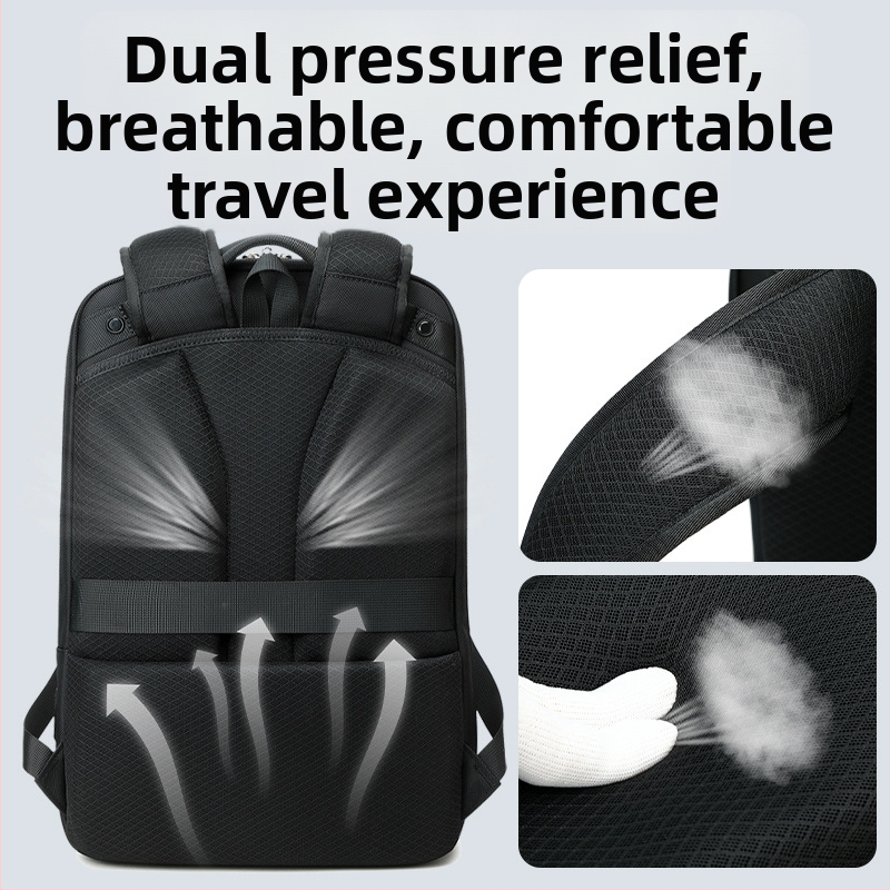 Pánsky obchodný batoh s rozšírením, kapacita 20–35L, Oxford látka, na služobné cesty