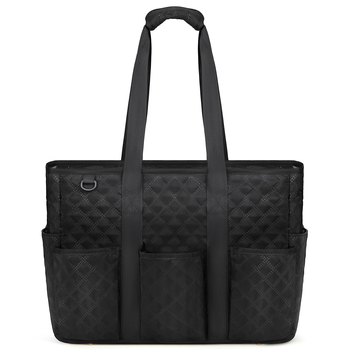 Torba za učiteljicu s dijamantnim kvilom, velika kapaciteta, materijal poliester, unutarnji džepovi, zatvaranje na zip