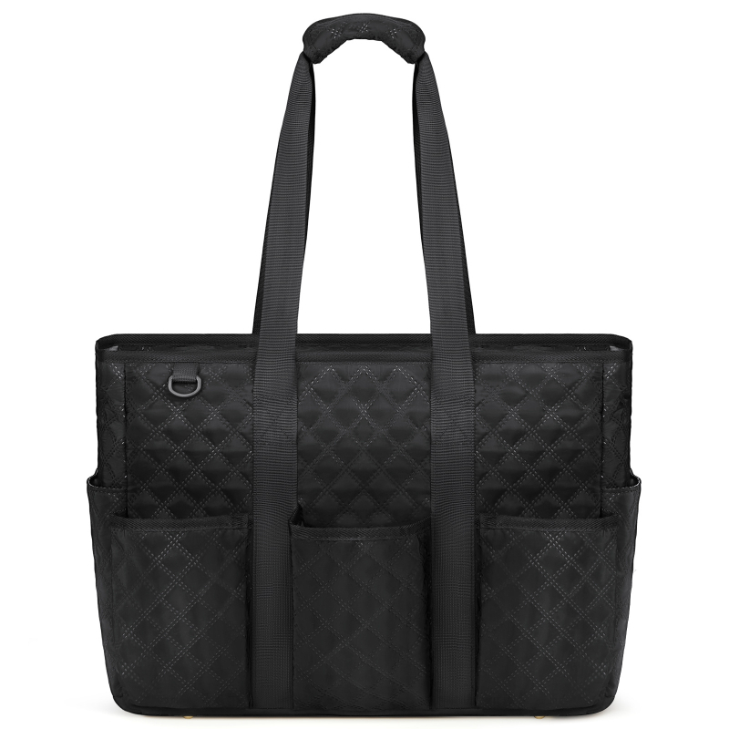 Torba za učiteljicu s dijamantnim kvilom, velika kapaciteta, materijal poliester, unutarnji džepovi, zatvaranje na zip