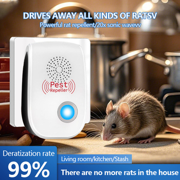 Ultragarsinis vidaus naudojimo uodų atbaidiklis – 8 patobulinti modeliai, 2025 m. leidimas, produkto kodas Laz602292573068559