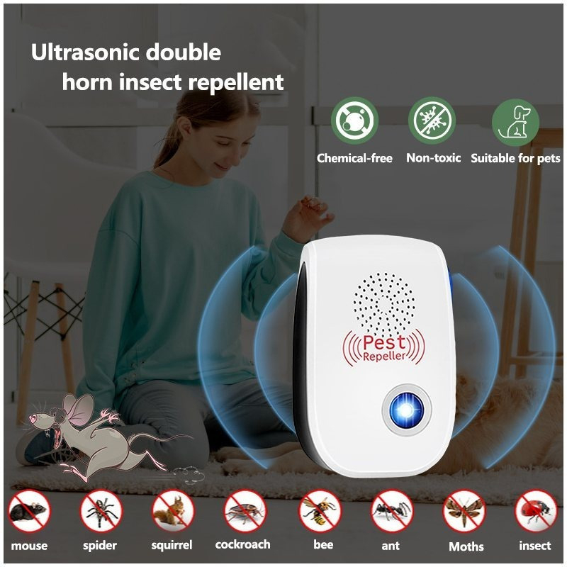 Ultragarsinis vidaus naudojimo uodų atbaidiklis – 8 patobulinti modeliai, 2025 m. leidimas, produkto kodas Laz602292573068559