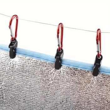 Κλιπ Κατασκήνωσης Seven-in-One – Για Ζώνη και Σκιάστρο, Ανεμοφρακτικό Κλιπ Υφάσματος