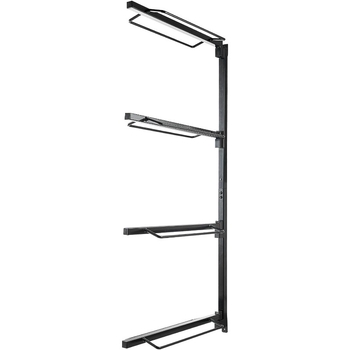 Μεταλλικό ράφι τοίχου για εξοπλισμό ιππασίας, με 4 επίπεδα αποθήκευσης εργαλείων περιποίησης αλόγου